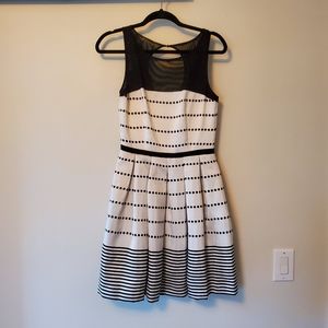 🛍 Black and White Party Dress - Worn Once!